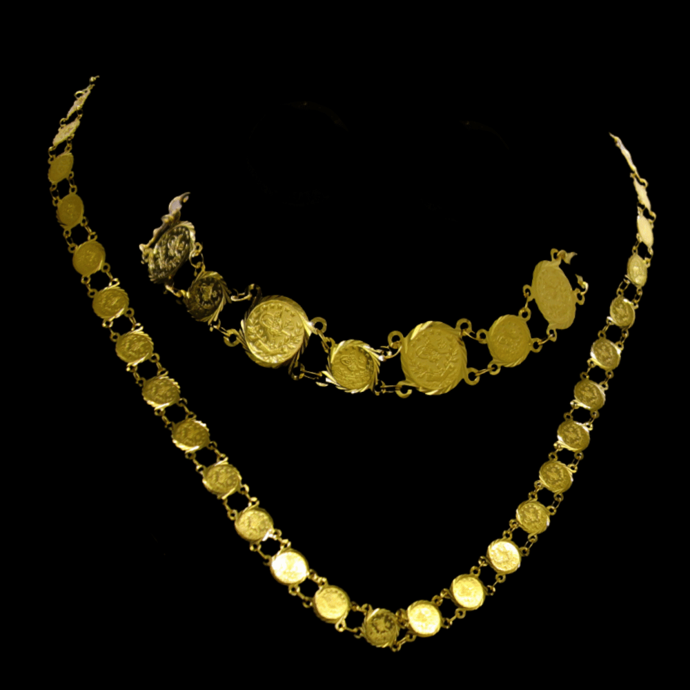 21K Gold Necklace Set